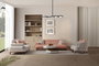 Atelier Del Sofa Bonjo Walnut - Powder Sofá de 3 Plazas